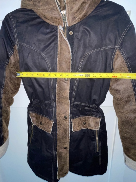 KUHL ARKTIK Projekt GOOSE DOWN PARKA Womens Jacket Sz M Sherpa Heavy Winter EUC - Picture 5 of 9